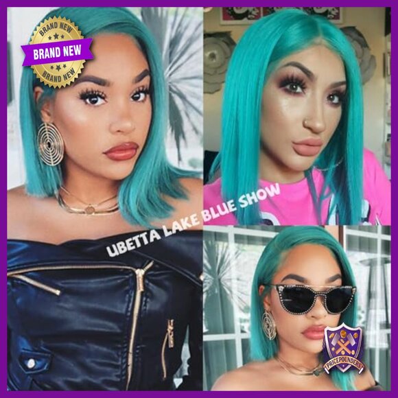 Short Bob Human Hair Lace Front Wig, Glueless, Pre Plucked, 10 Inch